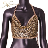 sexy metallic halter top